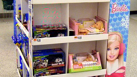 Barbie Holiday Pallet Display