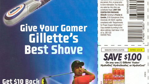 Gillette Fusion EA Sports Rebate FSI