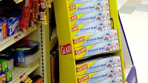 Glad Press'n Seal Holiday Shipper