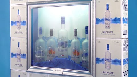 Grey Goose Shadow Box Case Stacker