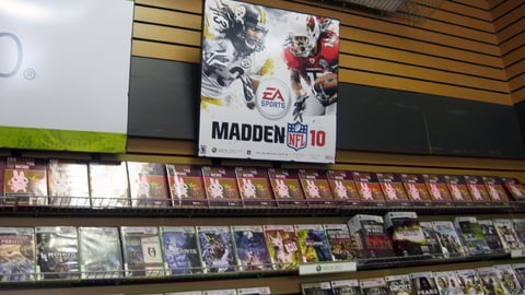 GameStop 'Madden NFL 10' Wall Sign