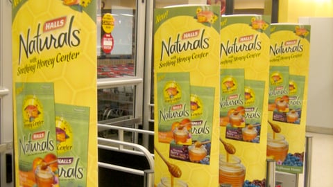 Halls Naturals Security Wrap Ad