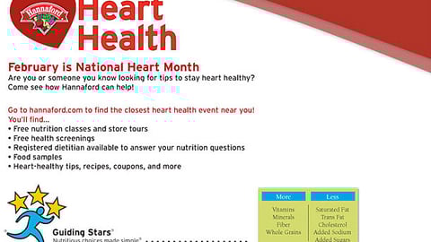 Hannaford 'Heart Health' Feature