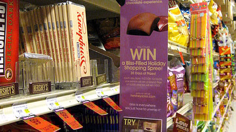 Hershey's Bliss Holiday Aisle Violator