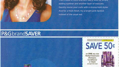 Herbal Essences 'Holiday Perks' FSI