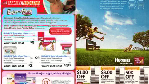 Huggies Family Dollar Co-Equity FSI