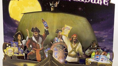 Pepsi Halloween Pirate Theme End Aisle Display 