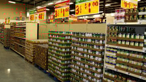 Joe V's Smart Shop Canned Goods Merchandising
