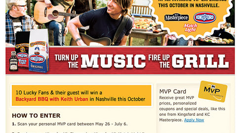 Food Lion Kingsford Sweeps Online Ad