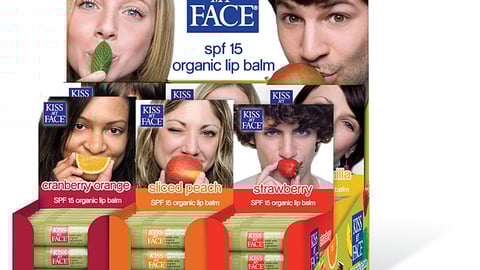 Kiss My Face Lip Balm Countertop Display
