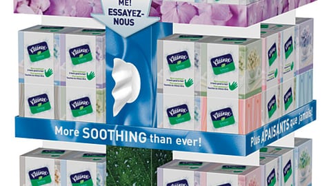 Kleenex with Lotion Floorstand