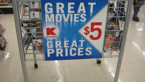 Kmart Great Movies Bin