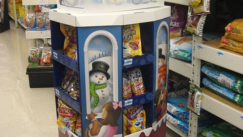 Purina Holiday Treats Floorstand