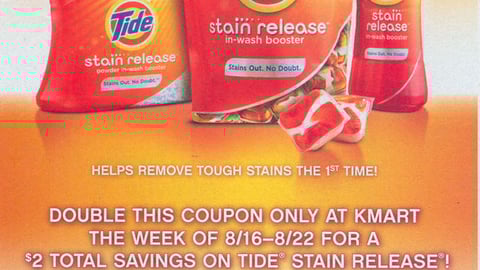 Tide Stain Release Kmart Co-Equity FSI