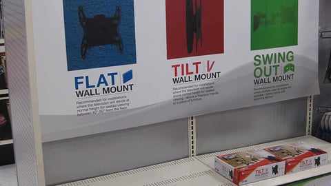 HDTV Mounts In-Line Display