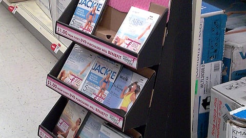 Komen Cure Fitness DVDs Shipper
