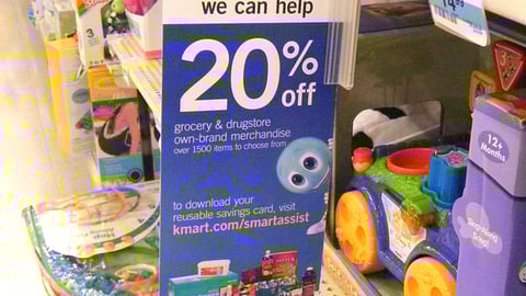 Kmart Savings Card Aisle Violator