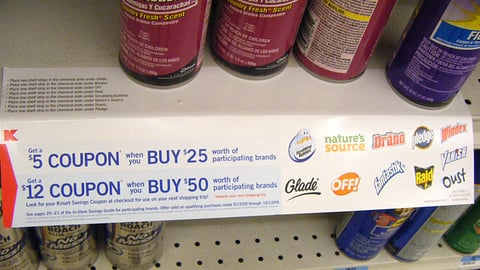 Kmart SC Johnson Offer Shelf Sign