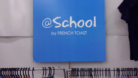 French Toast School Uniforms Sign