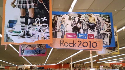Kmart Back-to-School Ceiling Signs