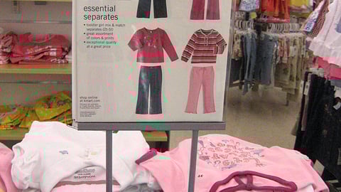 Kmart Wonderkids Apparel Sign