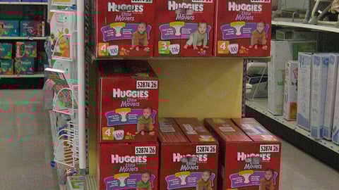 Huggies Little Movers Endcap