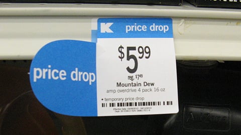 Kmart Price Drop Shelf Tag