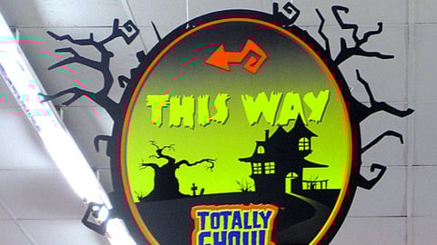 Kmart 'Totally Ghoul' Directional Sign