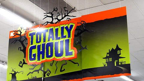 Kmart 'Totally Ghoul' Ceiling Signs