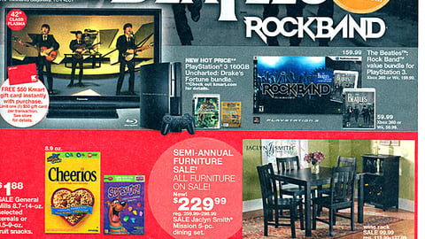 Kmart 'The Beatles: Rock Band' Circular Cover