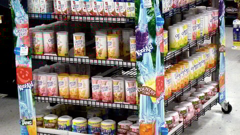 Kraft Powdered Beverage Mobile Rack