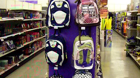 Kmart 'Ready to Rock' Backpack Endcap