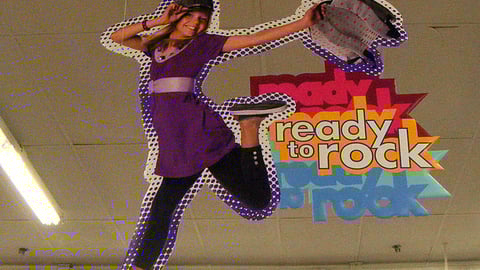 Kmart 'Ready to Rock' Ceiling Sign