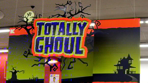 Kmart 'Totally Ghoul' Ceiling Signs