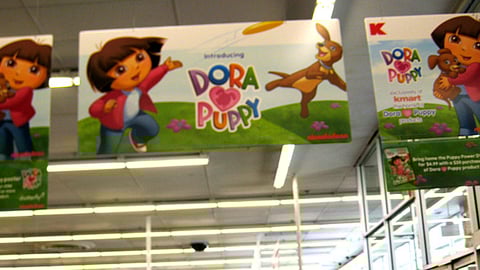 Kmart 'Dora Loves Puppy' Ceiling Signs