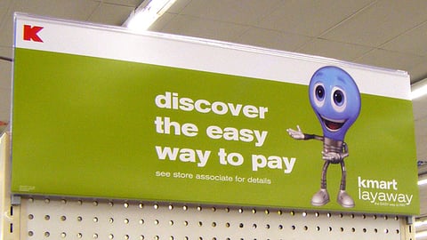Kmart Layaway Endcap Header