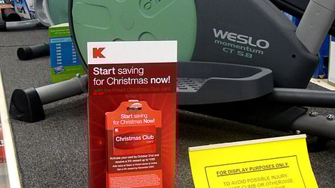 Kmart 'Christmas Club' Card Counter Display