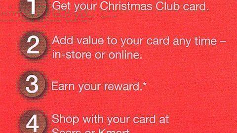 Kmart 'Christmas Club' Take-One