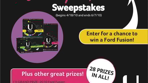 U By Kotex Kmart 'Start Up a Fusion' Sweeps Ad