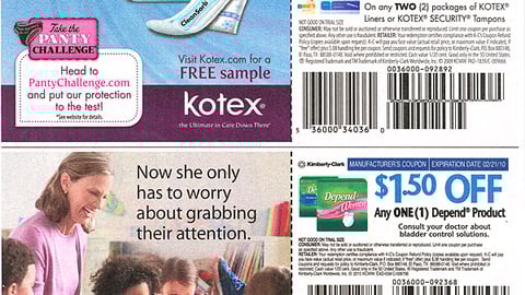 Kotex 'Panty Challenge' FSI