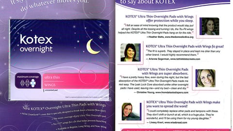 Kotex Sample Ad