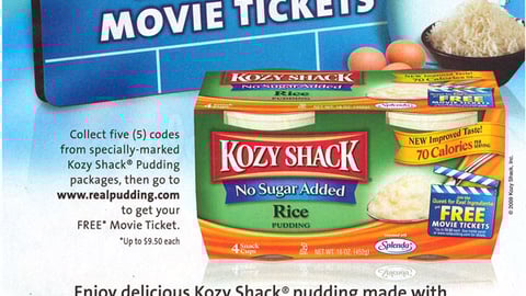 Kozy Shack Movie Tickets FSI