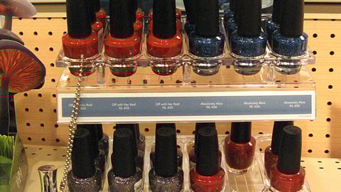 Alice in Wonderland Fingernail Polish Countertop