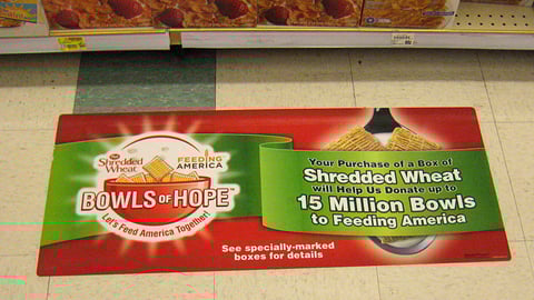 Post "Bowls of Hope" Floor Cling