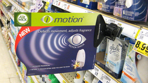 Air Wick i-Motion Shelf Sign
