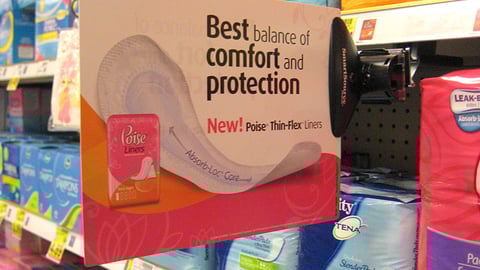Poise Liners Shelf Talker