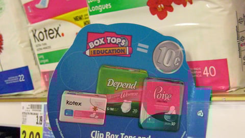 Kimberly-Clark Box Tops for Education Shelf Talker
