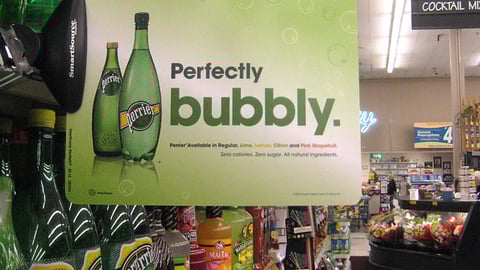 Perrier Shelf Talker