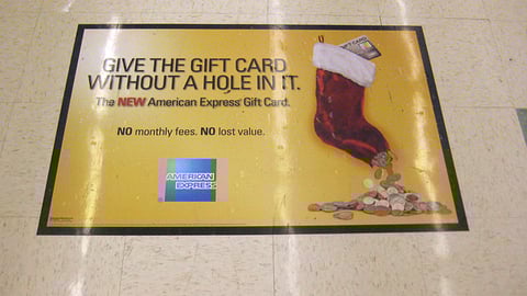 American Express Gift Card Floor Cling
