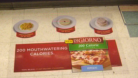 DiGiorno 200 Calorie Portions Floor Cling